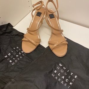 White House Black Market stewpot heels Nude - Brand New